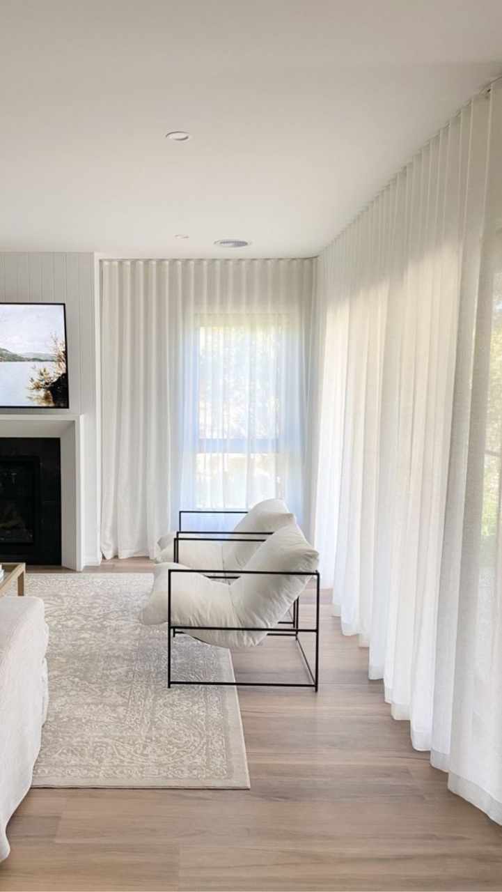 Light-filtering sheer curtains in Dubai