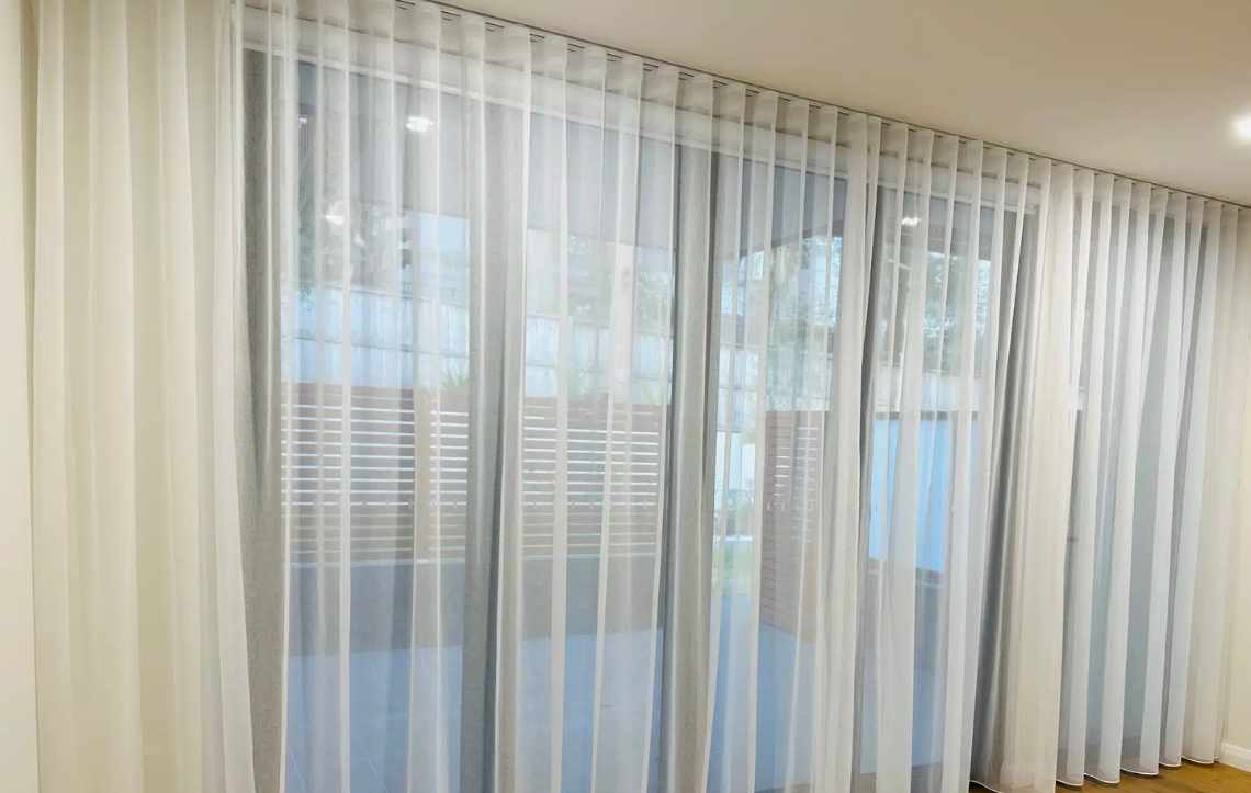 Modern sheer curtains for living room