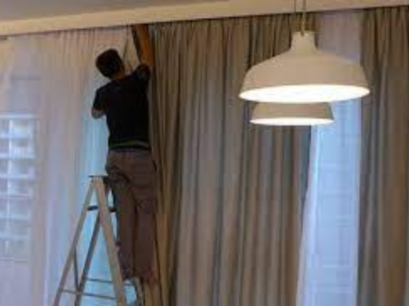 Quick blackout curtain installation Dubai