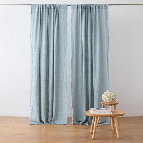 Blue Linen Panel