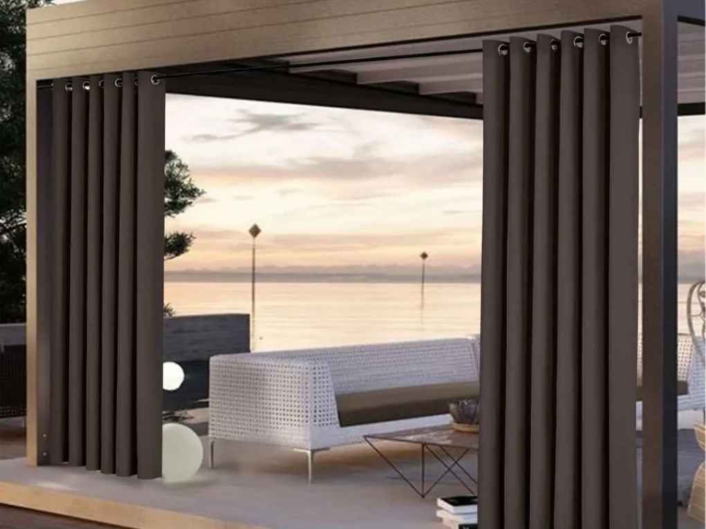 Affordable outdoor drape on Dubai patio