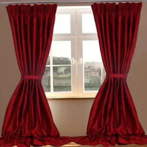 Elegant silk curtains with perfect fitting