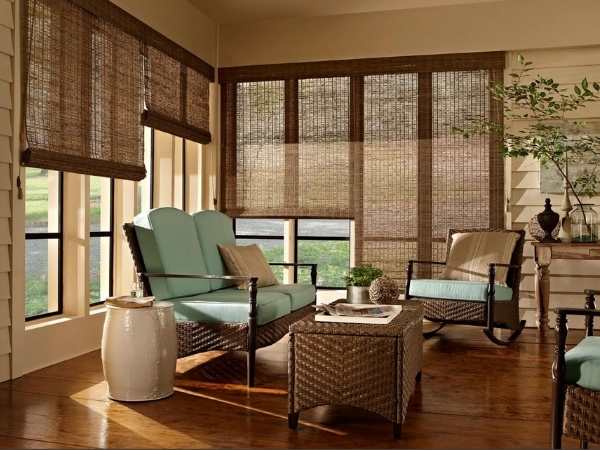 Natural bamboo window blinds Dubai