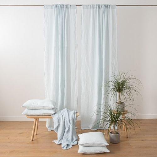 Ice Blue Curtain