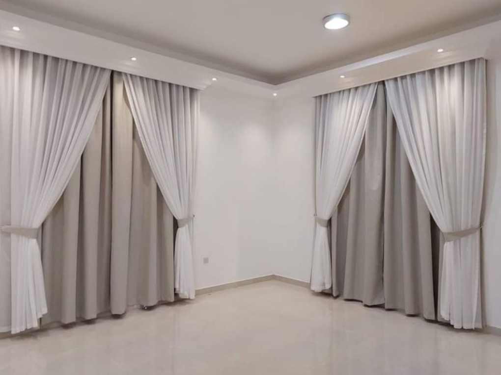 Custom bedroom curtains for Dubai windows