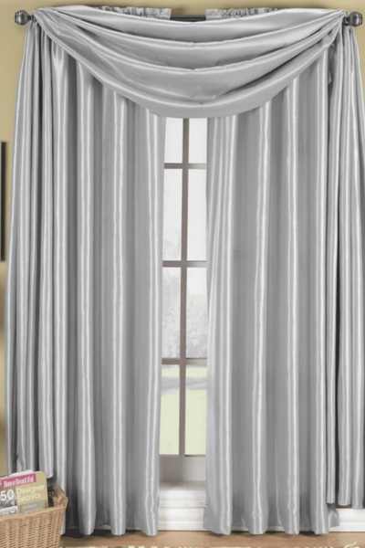 Natural silk curtains in Dubai living room