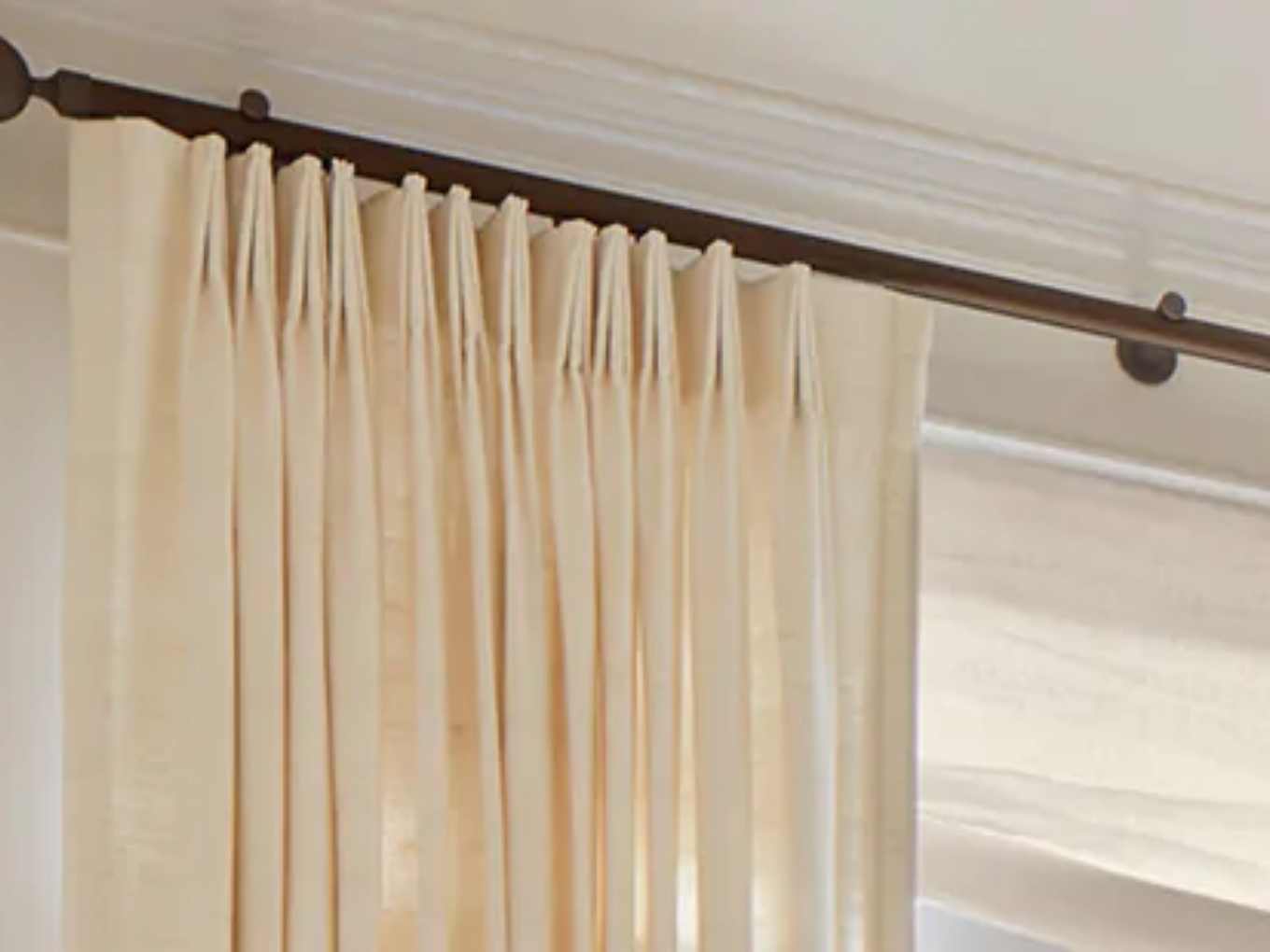Silk curtain fitting in Dubai bedroom