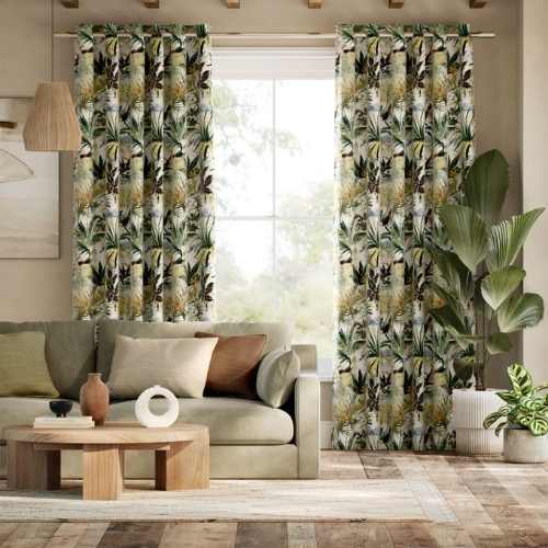 Toucan Velvet Curtains