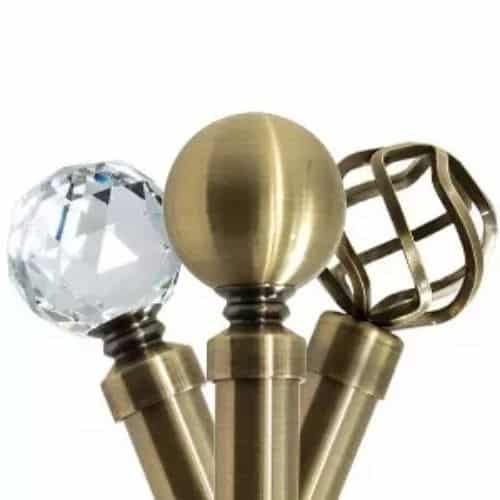 Antique Brass Curtain Rods