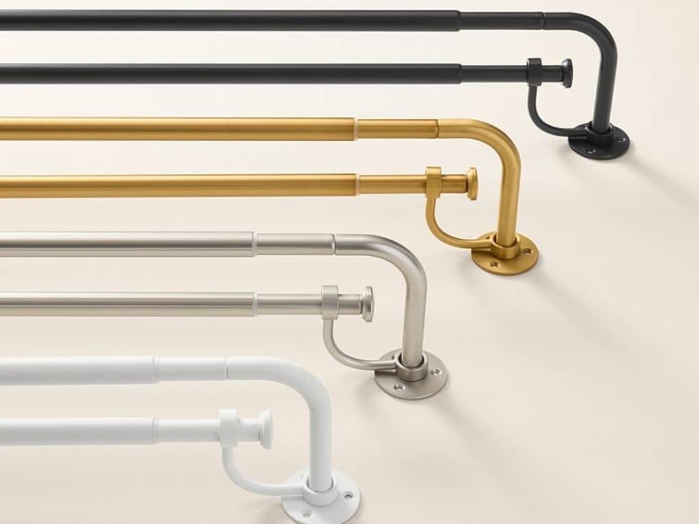 Custom double curtain rods Dubai