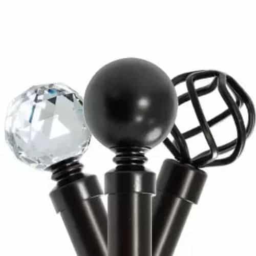 Matt Black Curtain Rods