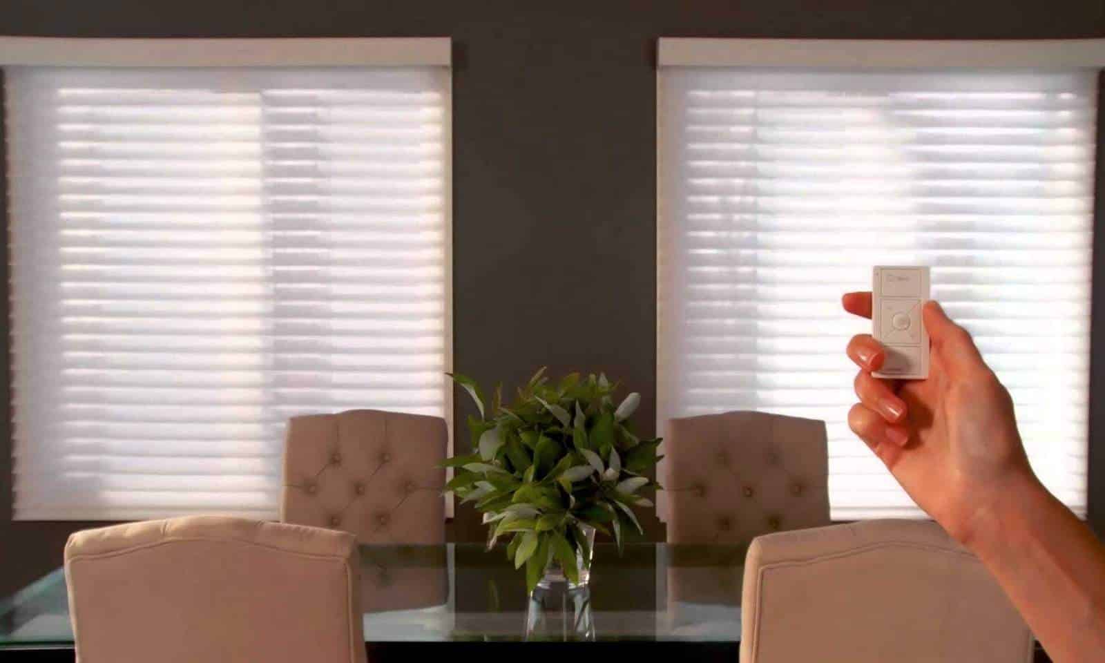 Luxury motorized blinds for Dubai offices