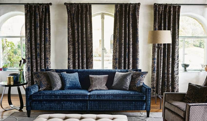 Velvet Curtains Fabric